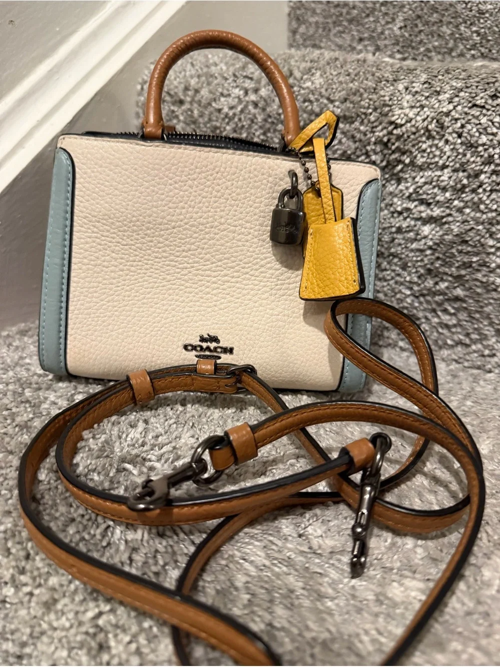 Coach Micro Zoe Crossbody in Colorblock